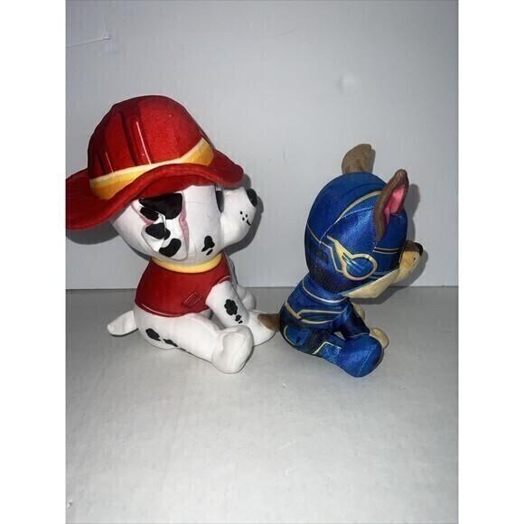Nickelodeon Paw Patrol Chase 7” & Marshall 9” Plush Stuffed Animal Pair - Picture 4 of 7